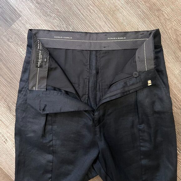 D.GNAK by KANG.D Drop Crotch Black Trousers Size 30 - Picture 8 of 8